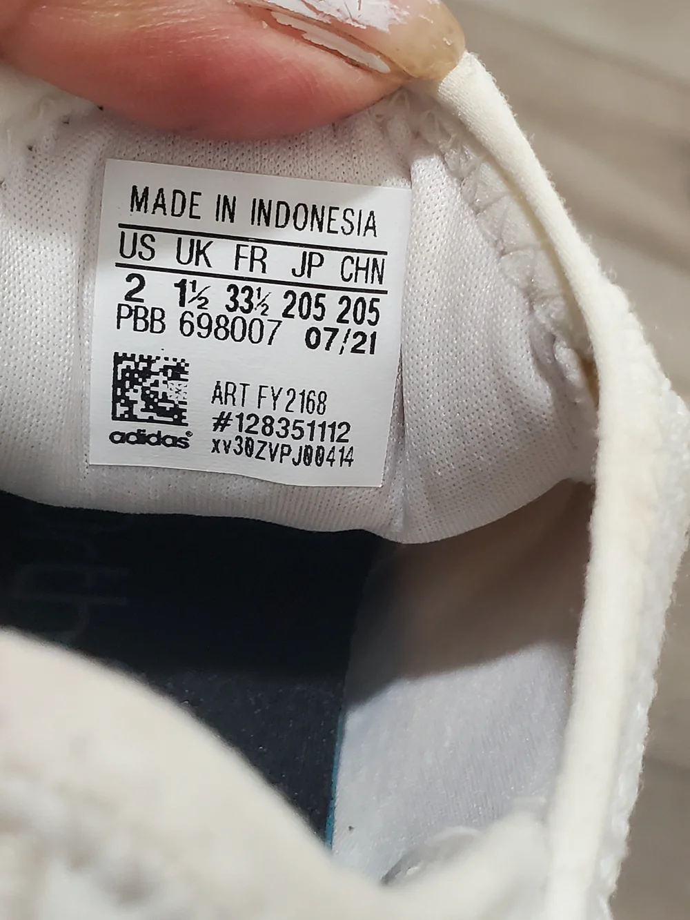 adidas Off-White Knit Lace-Up Sneakers